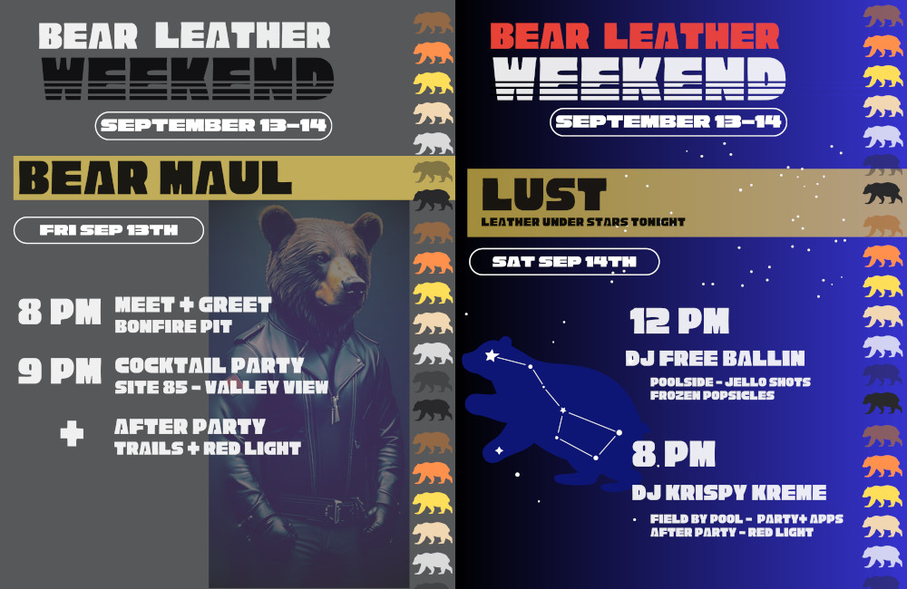 Bear Leather Weekend Lineup